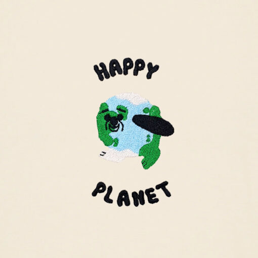 Happy planet with Map - Natural Raw