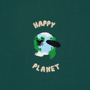 Happy planet with Map - Glazed Green