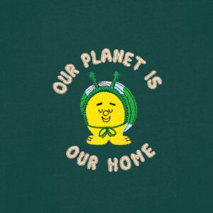 Our planet is our home with Snail - Glazed Green