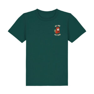 We are nature with Beaver - Unisex Children T-shirt in Glazed Green